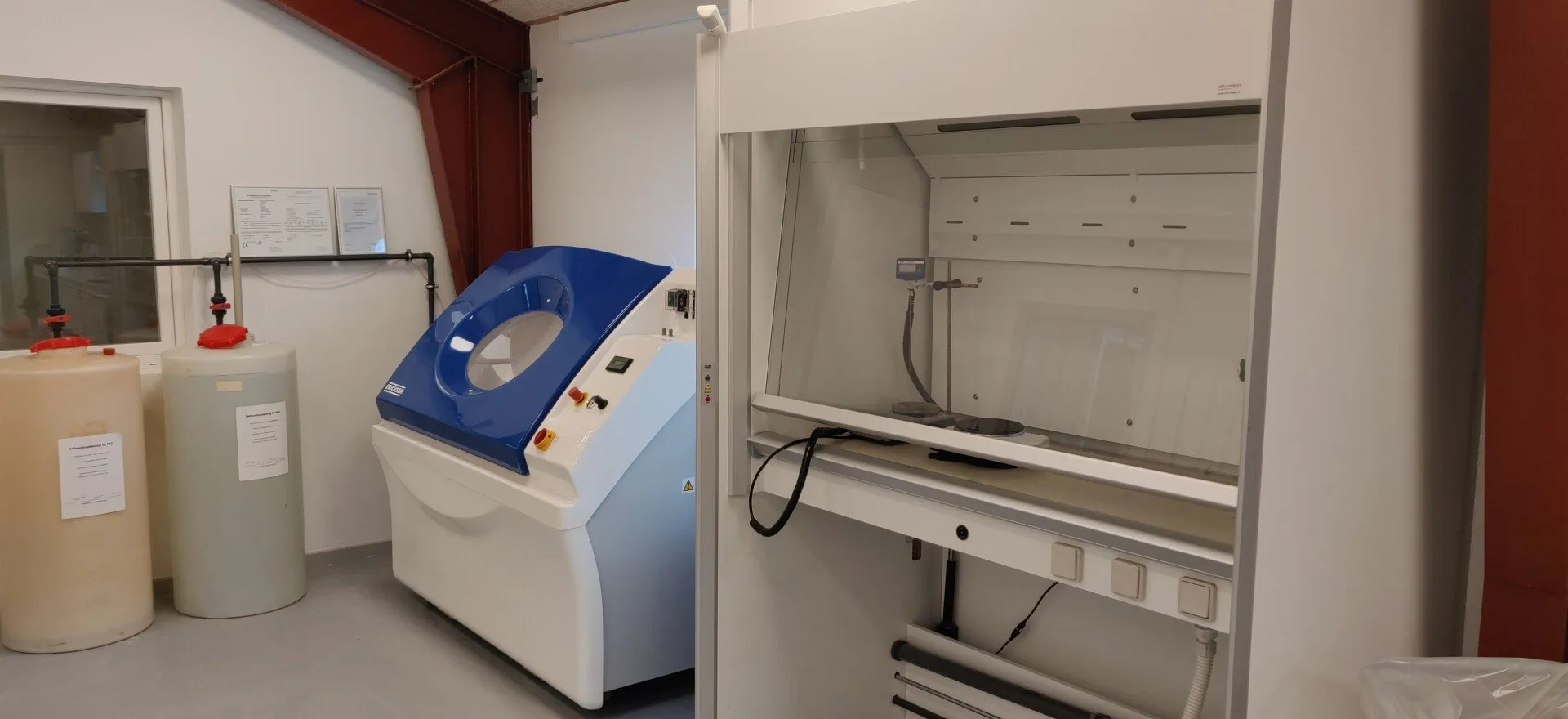 Salt spray test setup